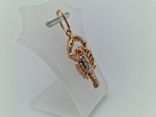 Zelta kulons ar cirkoniju, 2.05 g