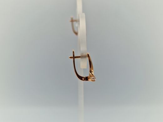 Zelta auskari ar cirkoniju, 1.74 g