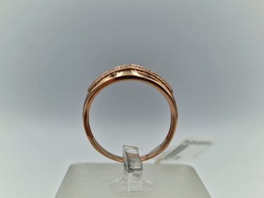 Zelta gredzens ar cirkoniju, 1.84 g, izm. 18
