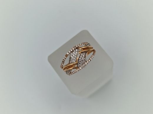 Zelta gredzens ar cirkoniju, 2.81 g