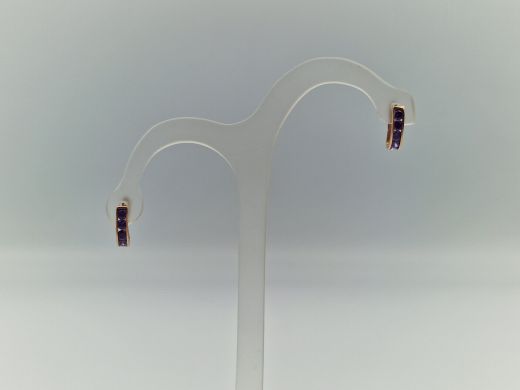 Zelta auskari ar cirkoniju, 1.02 g