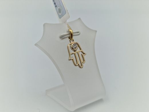 Zelta kulons ar briljantiem, 0.97 g