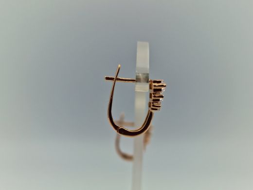 Zelta auskari ar cirkoniju, 2.21 g