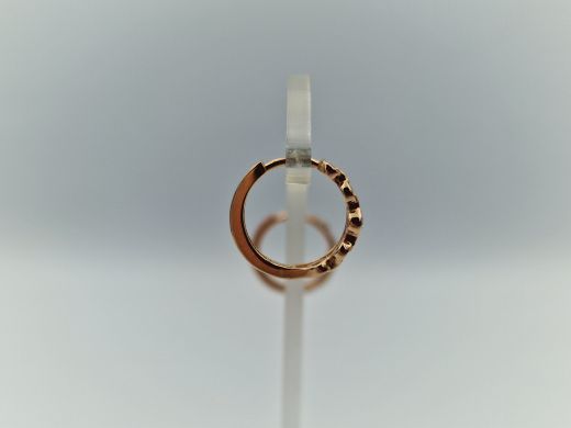 Золотые серьги с цирконом, 2.4 г