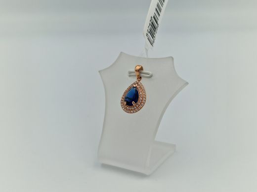 Zelta kulons ar cirkoniju, 0.89 g