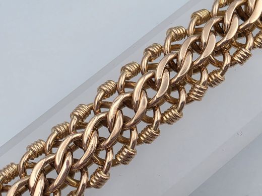 Золотой браслет, 80.22 г, разм. 23 cm