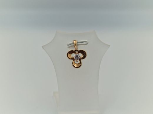 Zelta kulons ar cirkoniju, 0.93 g