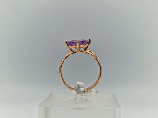 Zelta gredzens ar cirkoniju, 1.93 g, izm. 16.5