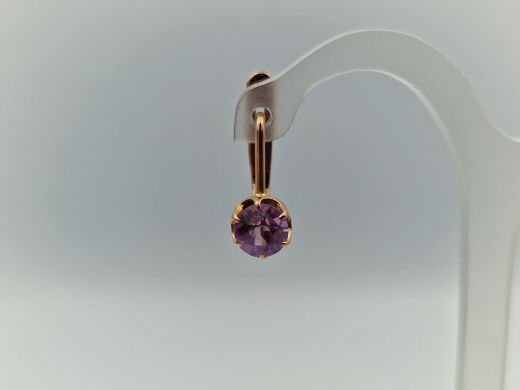 Zelta auskari ar cirkoniju, 3.13 g