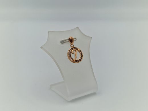 Zelta kulons ar cirkoniju, 0.85 g