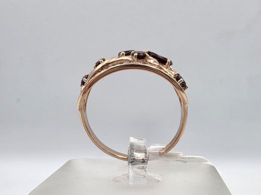 Zelta gredzens ar cirkoniju, 2.79 g, izm. 17