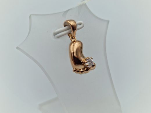 Золотой кулон с цирконом, 1.06 г