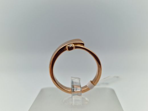 Zelta gredzens ar briljantu, 3.33 g, izm. 15.5