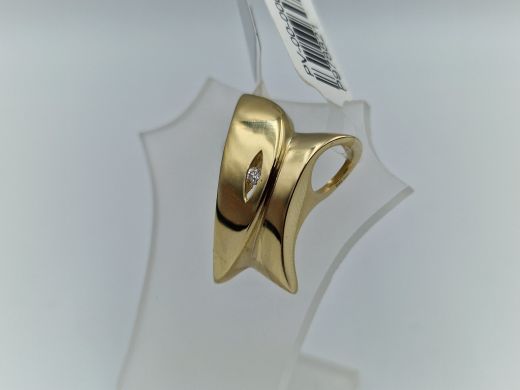 Zelta kulons ar briljantiem, 4.57 g