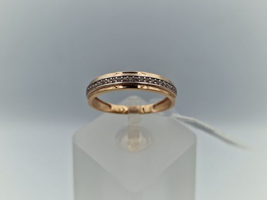 Zelta gredzens ar cirkoniju, 1.76 g, izm. 18.5