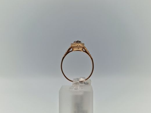 Zelta gredzens ar cirkoniju, 2.32 g, izm. 19