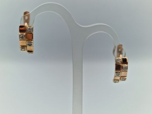 Zelta auskari ar cirkoniju, 4.18 g