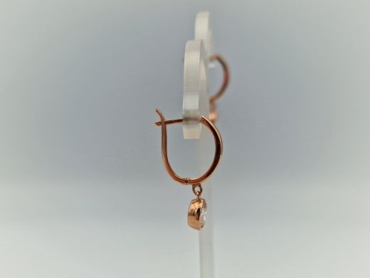 Zelta auskari ar cirkoniju, 1.76 g