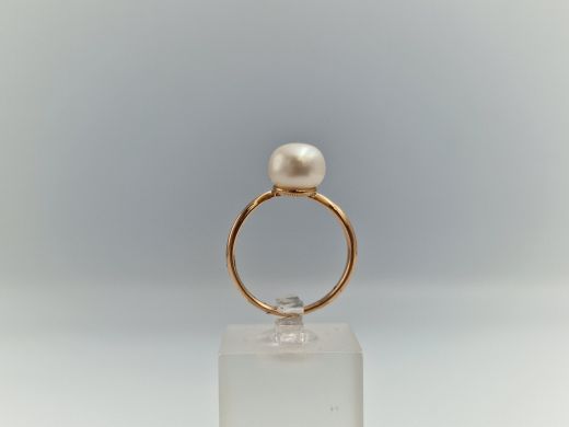 Золотое кольцо с цирконом, 2.55 г, разм. 16.5