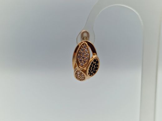 Zelta auskari ar cirkoniju, 4.15 g