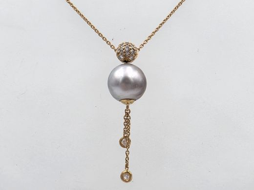 Kuldne kett koos briljantidega, 4.89 g