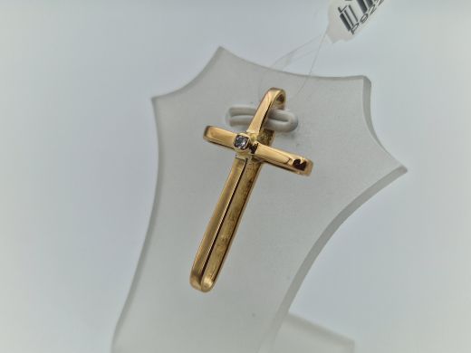 Золотой кулон с цирконом, 1.78 г