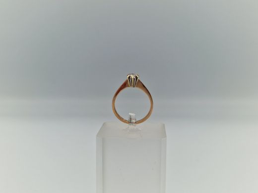 Zelta gredzens ar cirkoniju, 2.17 g, izm. 17