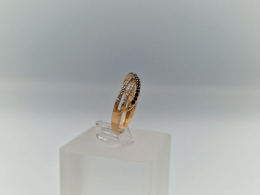 Zelta gredzens ar cirkoniju, 2.18 g, izm. 16.5