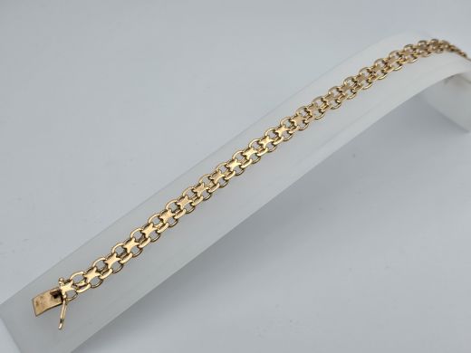 Zelta rokassprādze, 21.69 g, izm. 23 cm