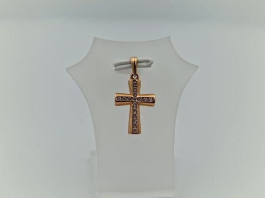 Золотой кулон с цирконом, 0.87 г