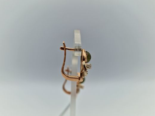 Zelta auskari ar cirkoniju, 4.51 g