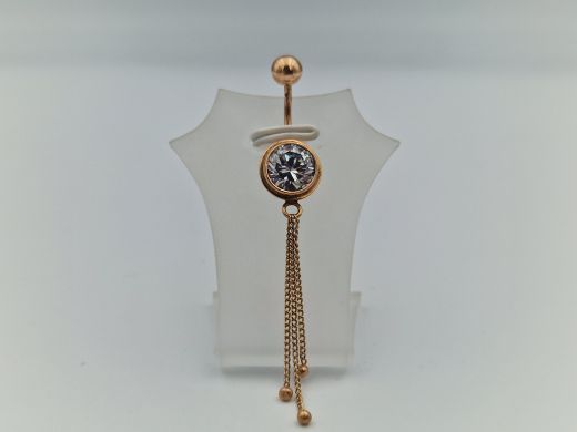 Золотой кулон с цирконом, 2.54 г