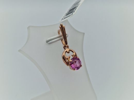 Zelta kulons ar koraļļi, 1.37 g