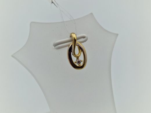 Zelta kulons ar cirkoniju, 0.56 g