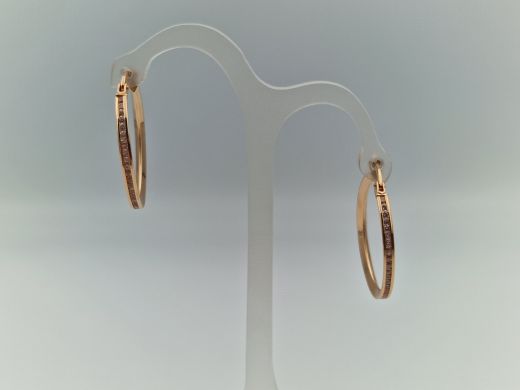 Zelta auskari ar cirkoniju, 2.28 g