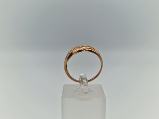 Zelta gredzens ar cirkoniju, 1.97 g, izm. 16