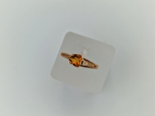 Zelta gredzens ar cirkoniju, 2.48 g, izm. 18