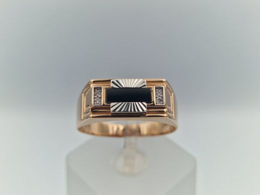 Zelta gredzens ar cirkoniju, 5.17 g, izm. 21.5