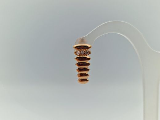 Zelta auskari ar cirkoniju, 1.81 g