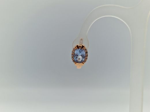 Zelta auskari ar cirkoniju, 4.21 g