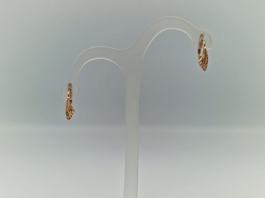 Zelta auskari ar cirkoniju, 1.65 g