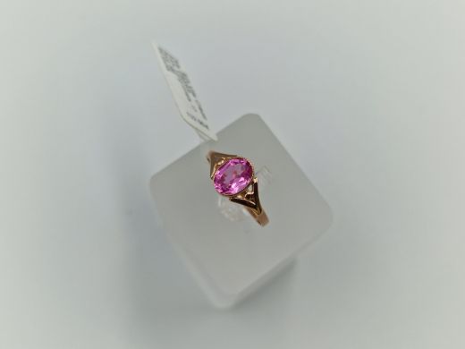 Золотое кольцо с кораллом, 1.92 г, разм. 17