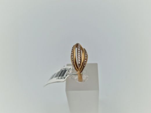 Zelta gredzens ar cirkoniju, 3.14 g