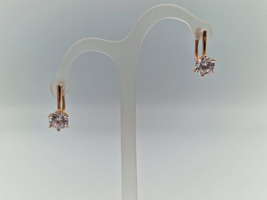 Zelta auskari ar cirkoniju, 1.72 g