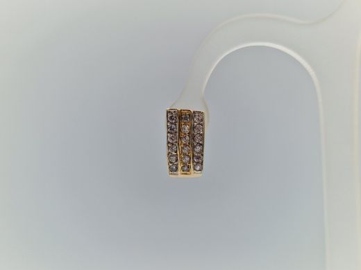 Zelta auskari ar cirkoniju, 4.35 g