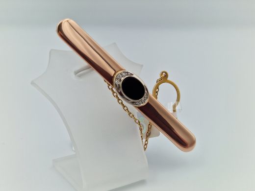 Zelta kulons ar briljantu, 9.18 g