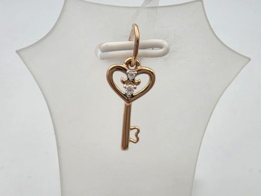 Zelta kulons ar cirkoniju, 0.56 g