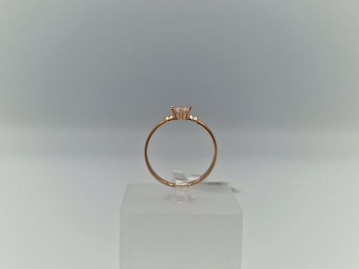 Zelta gredzens ar cirkoniju, 1.42 g, izm. 17