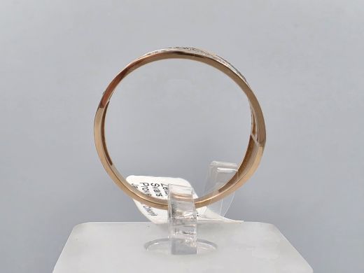 Gold ring with zircon, 3.38 g, size 20