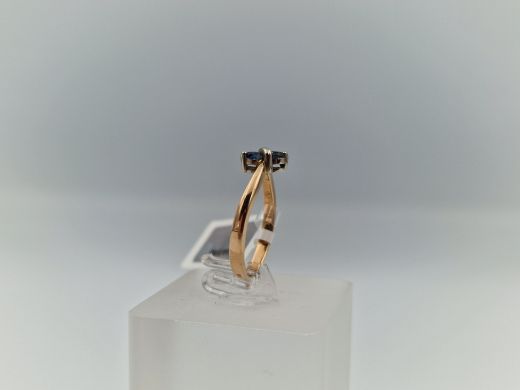 Zelta gredzens ar safīru, 2.16 g, izm. 16.2